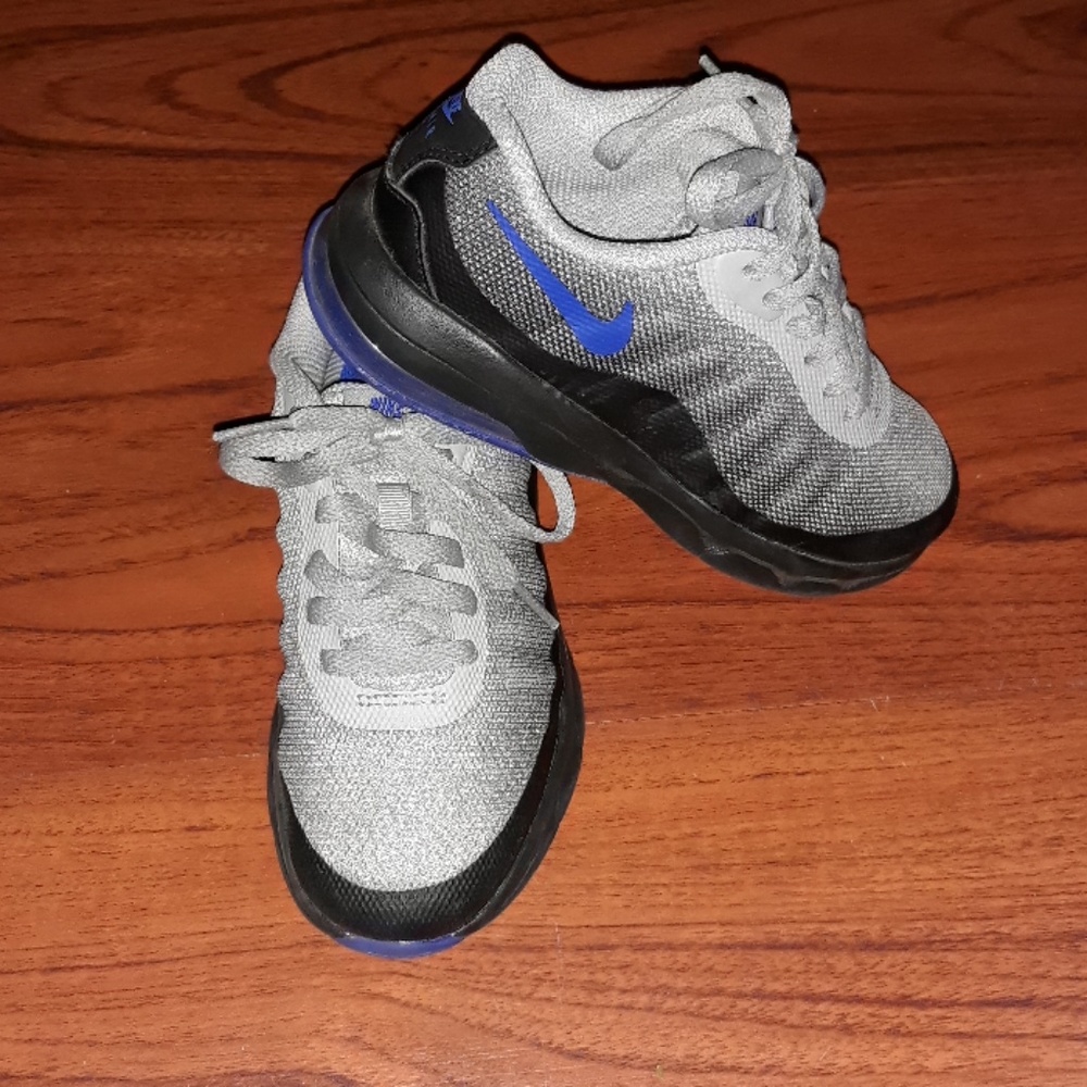 Gray, black and royal blue Nike sneakers sz 11.5 C